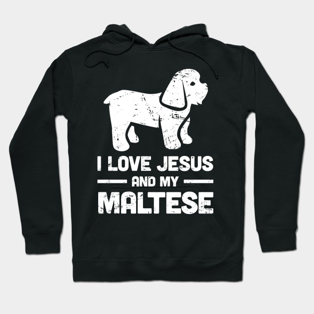 Maltese - Funny Jesus Christian Dog Hoodie by MeatMan